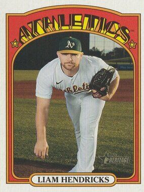 Liam Hendricks - 2021 Topps Heritage Series Baseball Card